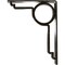 Ekena Millwork Maria Wrought Iron Bracket, (Triple center brace), Antiqued Warm Silver 2"W x 7 1/2"D x 10"H BKTM02X07X10TMAAWS - alternate 8